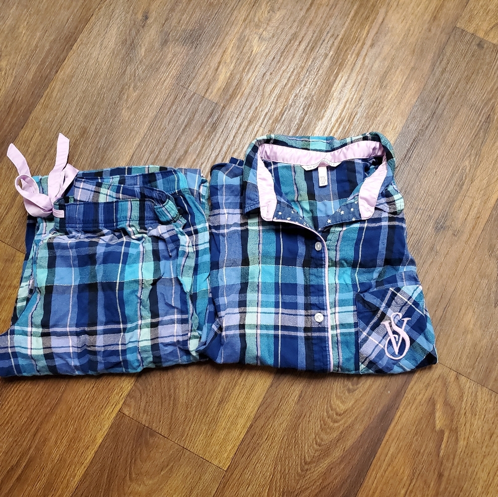 VS PJ Set Matching Small Flannel